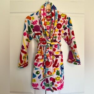 DYLAN’S CANDY BAR Colorful Super Soft Fleece Candy Patterned Robe